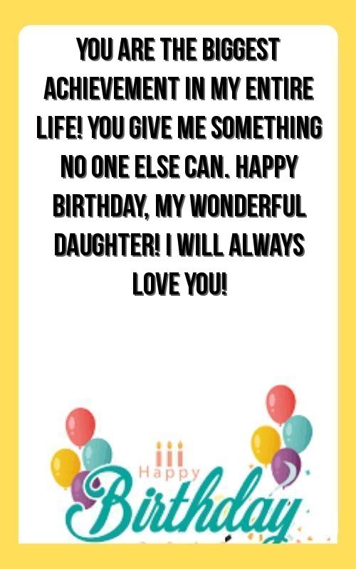daughter birthday wishes status